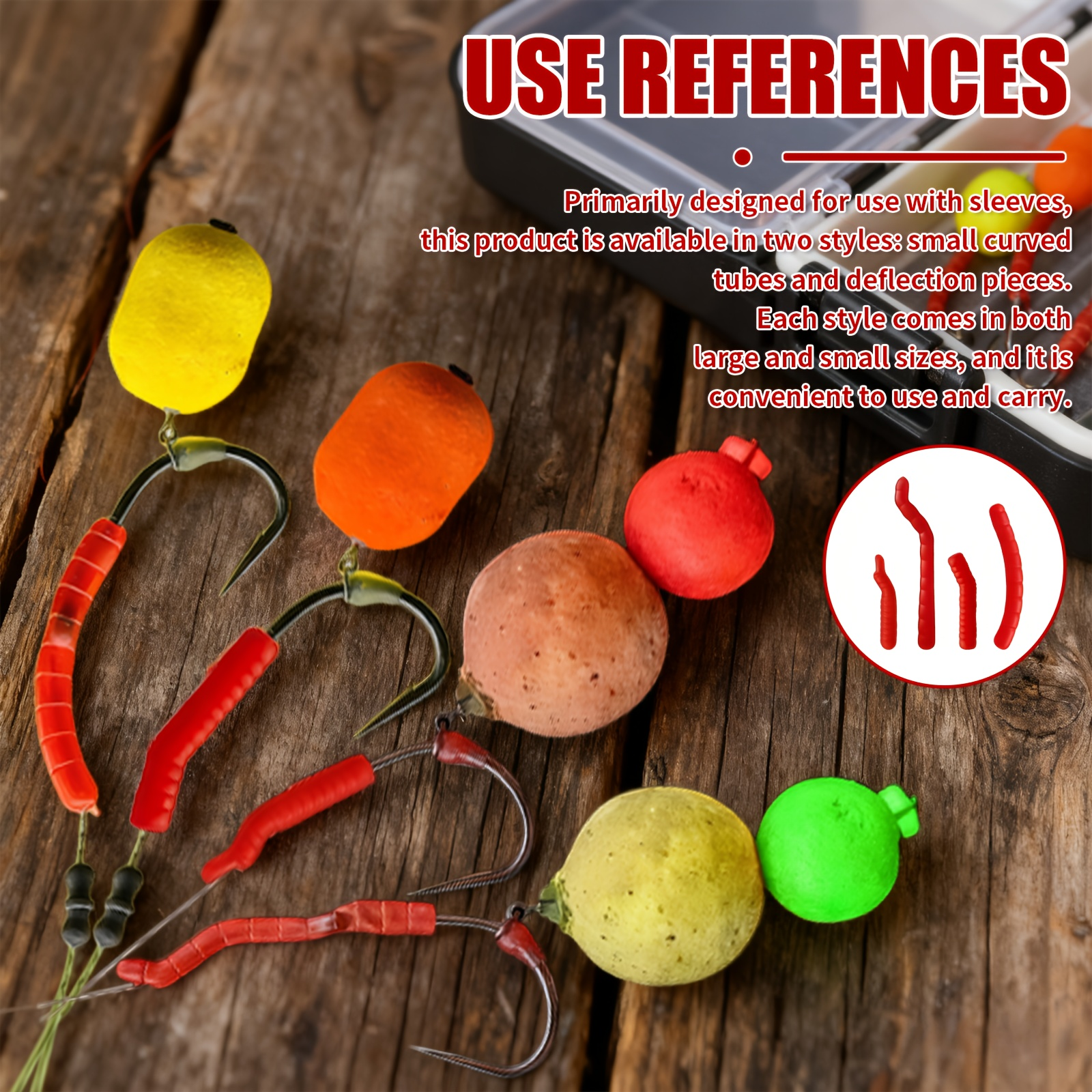Red Artificial Bloodworm Hook  - Aglaonema Red recension och pris