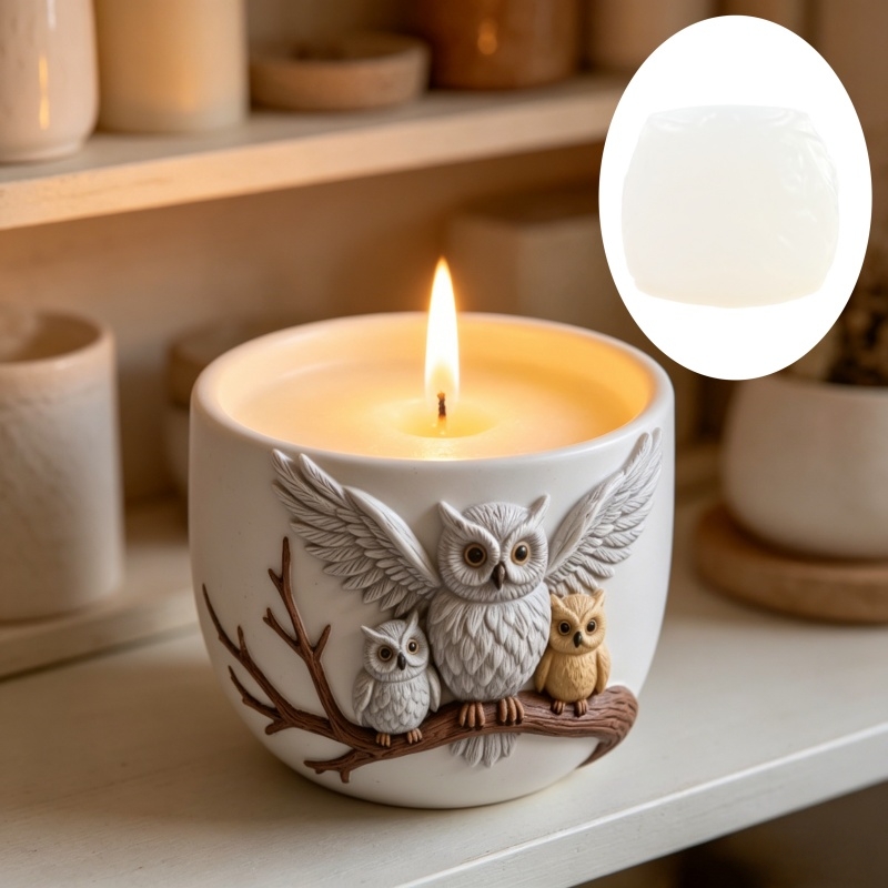 The owl standing on the branch - Echeveria Succulent recension och pris