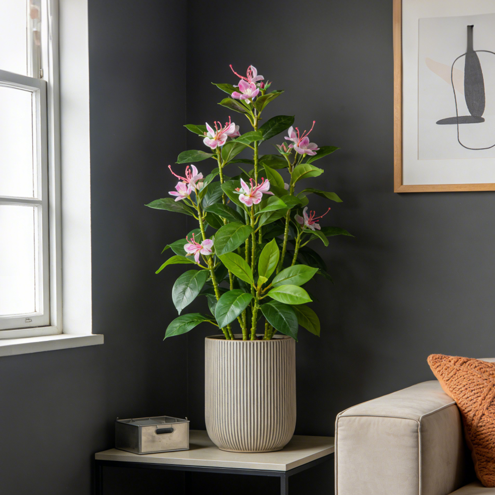 21-40cm Artificial Azalea Flow - Ficus Lyrata Tree recension och pris