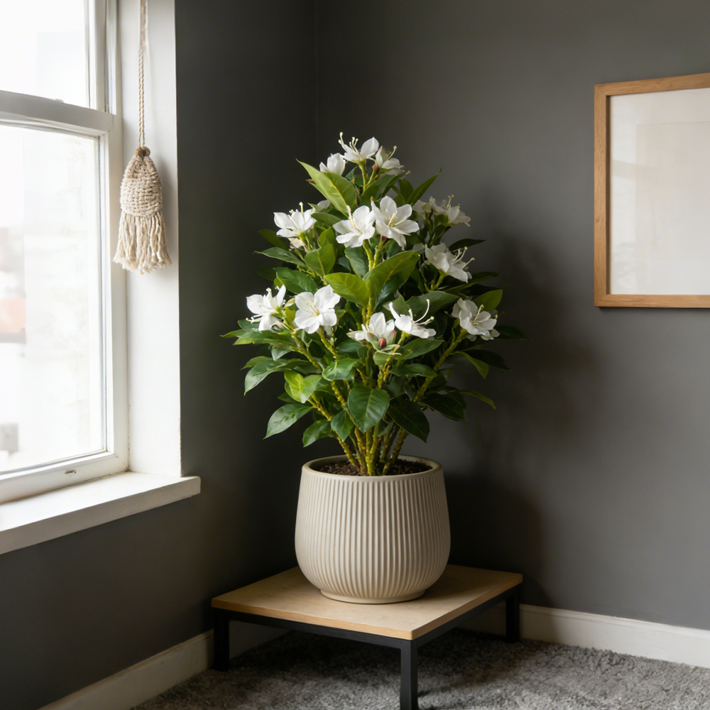 21-40cm Artificial Azalea Flow - Ficus Lyrata Tree recension och pris