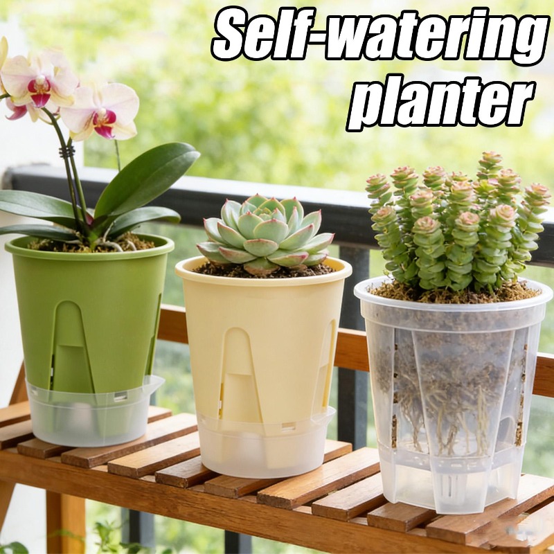 Self Watering Planter Pot Tray - Echeveria Succulent recension och pris