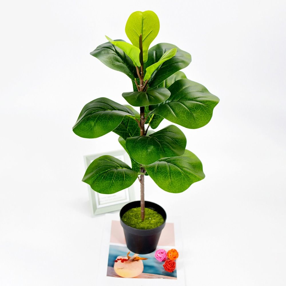 Large Artificial Fiddle Leaves - Ficus Lyrata Tree recension och pris