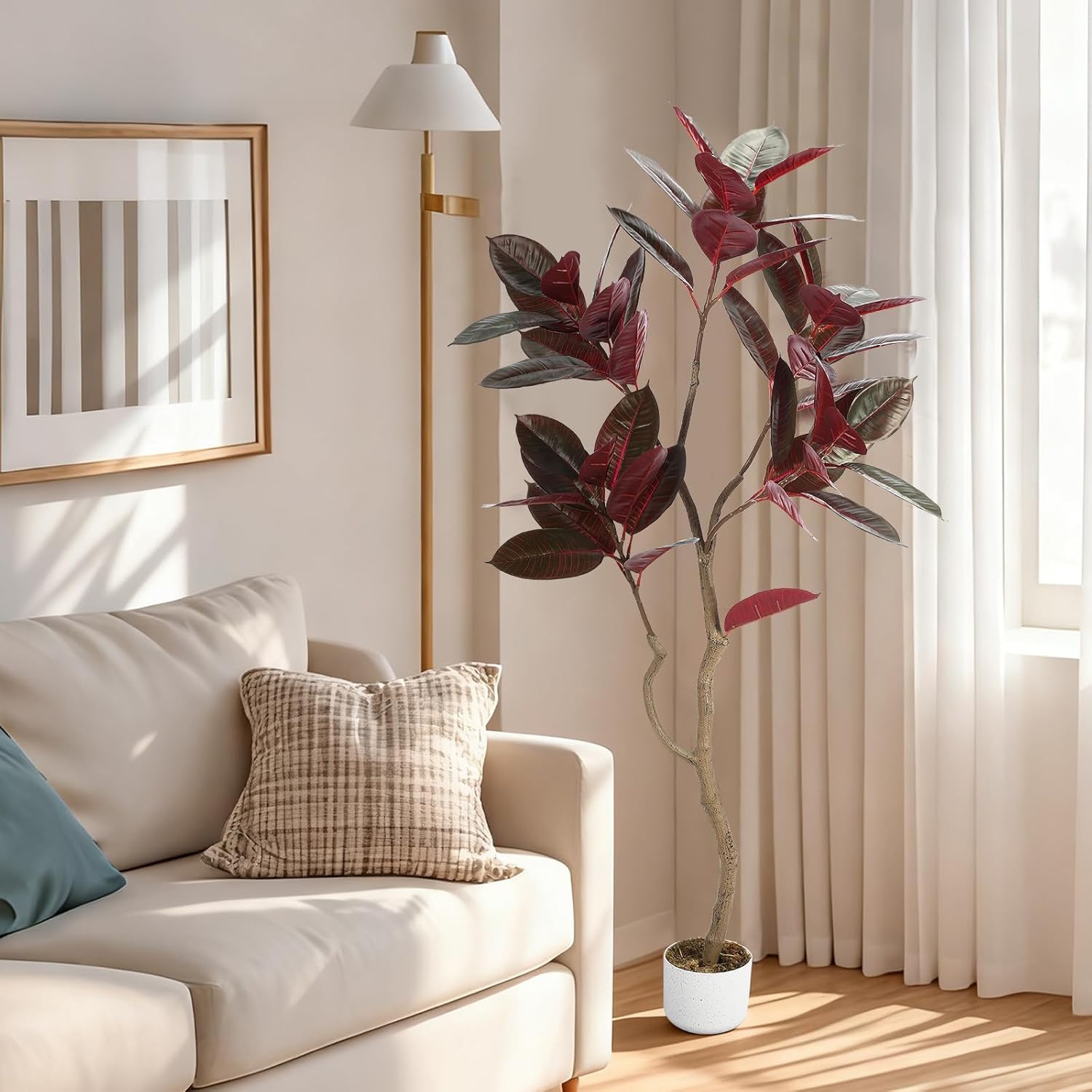 Artificial Fiddle Leaf Fig Tre - Ficus Lyrata Tree recension och pris