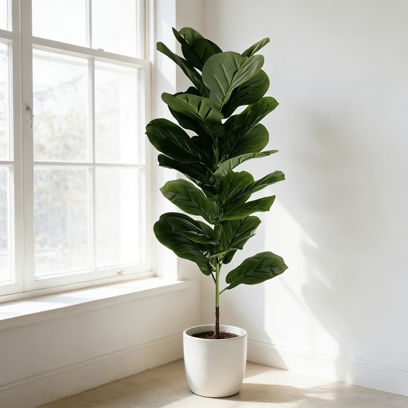 1Pc 100cm Artificial Ficus Lyr - Ficus Lyrata Tree recension och pris