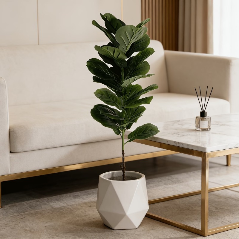 1Pc 100cm Artificial Ficus Lyr - Ficus Lyrata Tree recension och pris