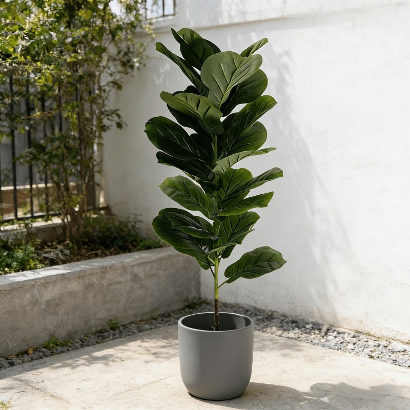 1Pc 100cm Artificial Ficus Lyr - Ficus Lyrata Tree recension och pris