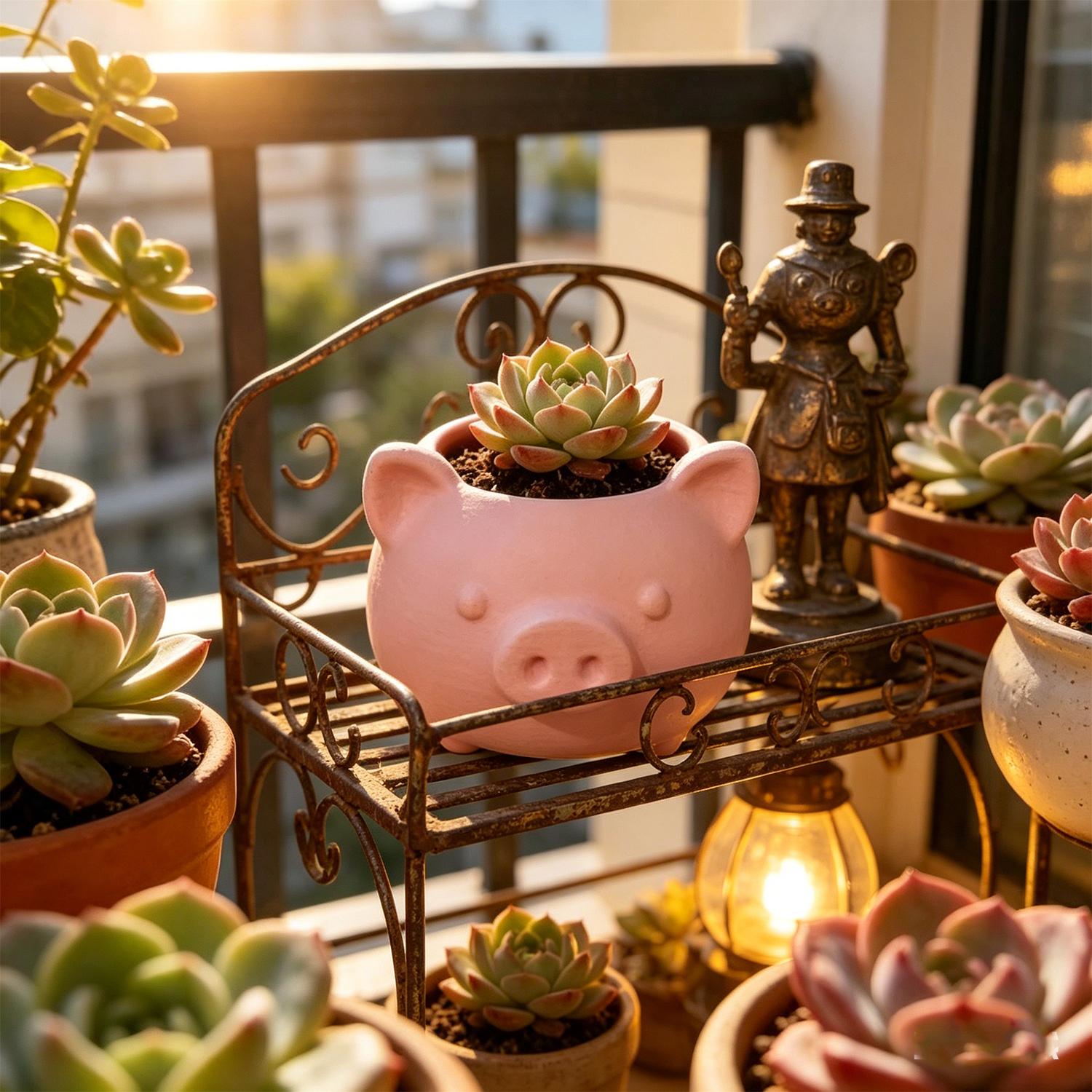 10/1pcs 3D Printed Creative Pi - Echeveria Succulent recension och pris