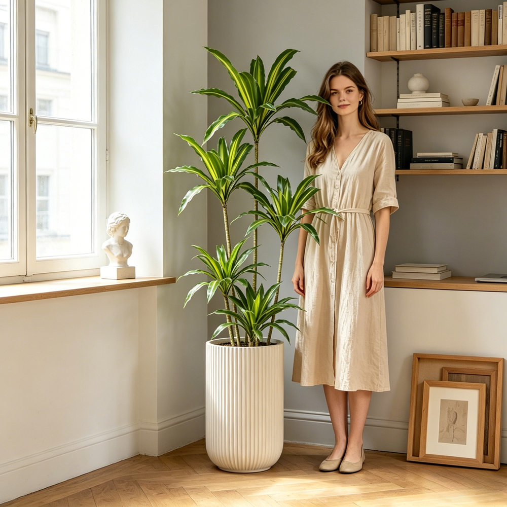 80-165cm Large Artifcial Draca - Dracaena Marginata recension och pris