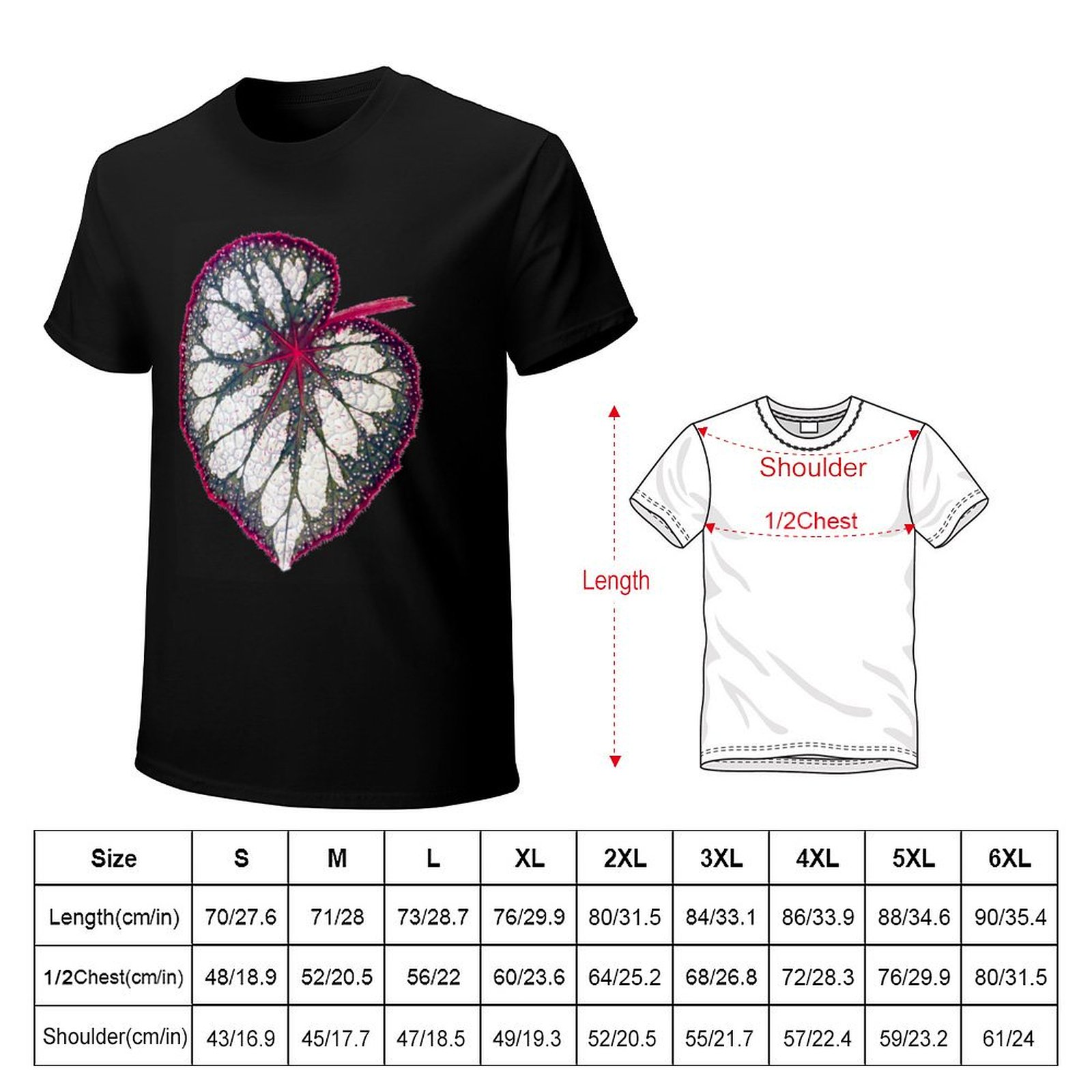 Begonia rex T-Shirt Work Outdo - Begonia Rex recension och pris