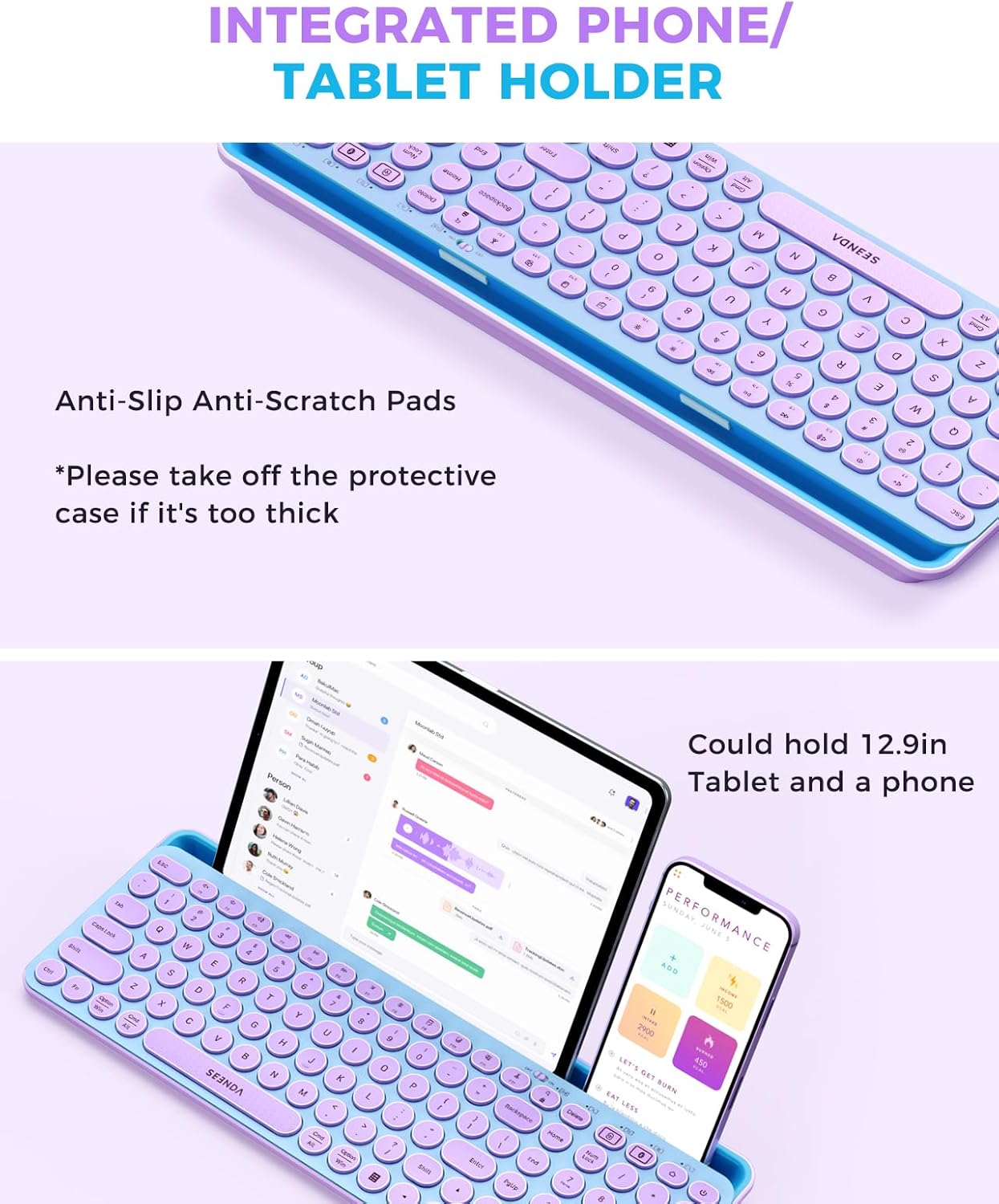 Wireless Keyboard and Mouse Co - Tradescantia Purple recension och pris