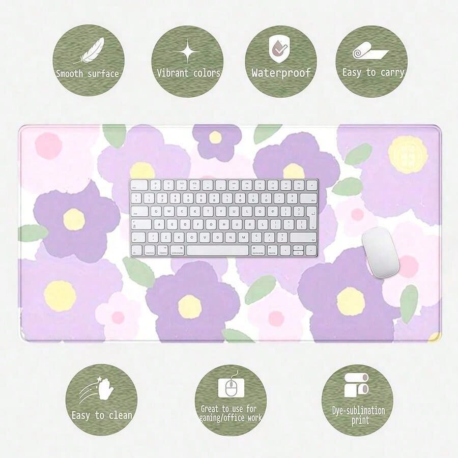 Purple Flower Mouse Pad - Larg - Tradescantia Purple recension och pris