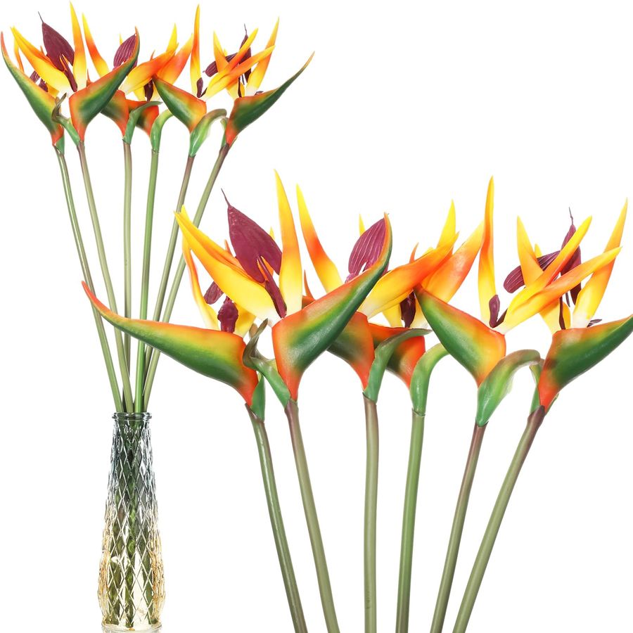 12 Pcs Bird of Paradise Artifi - Bird Paradise Strelitzia recension och pris