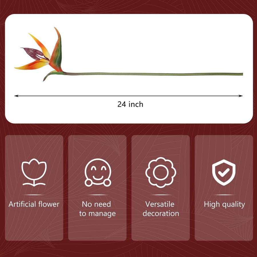 12 Pcs Bird of Paradise Artifi - Bird Paradise Strelitzia recension och pris
