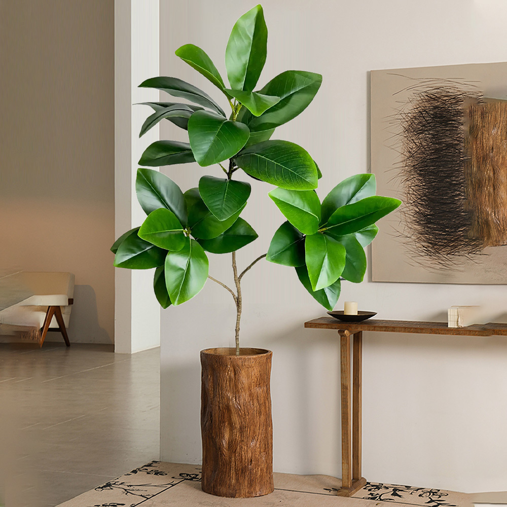 74-140cm Artificial Rubber Tre - Ficus Lyrata Tree recension och pris