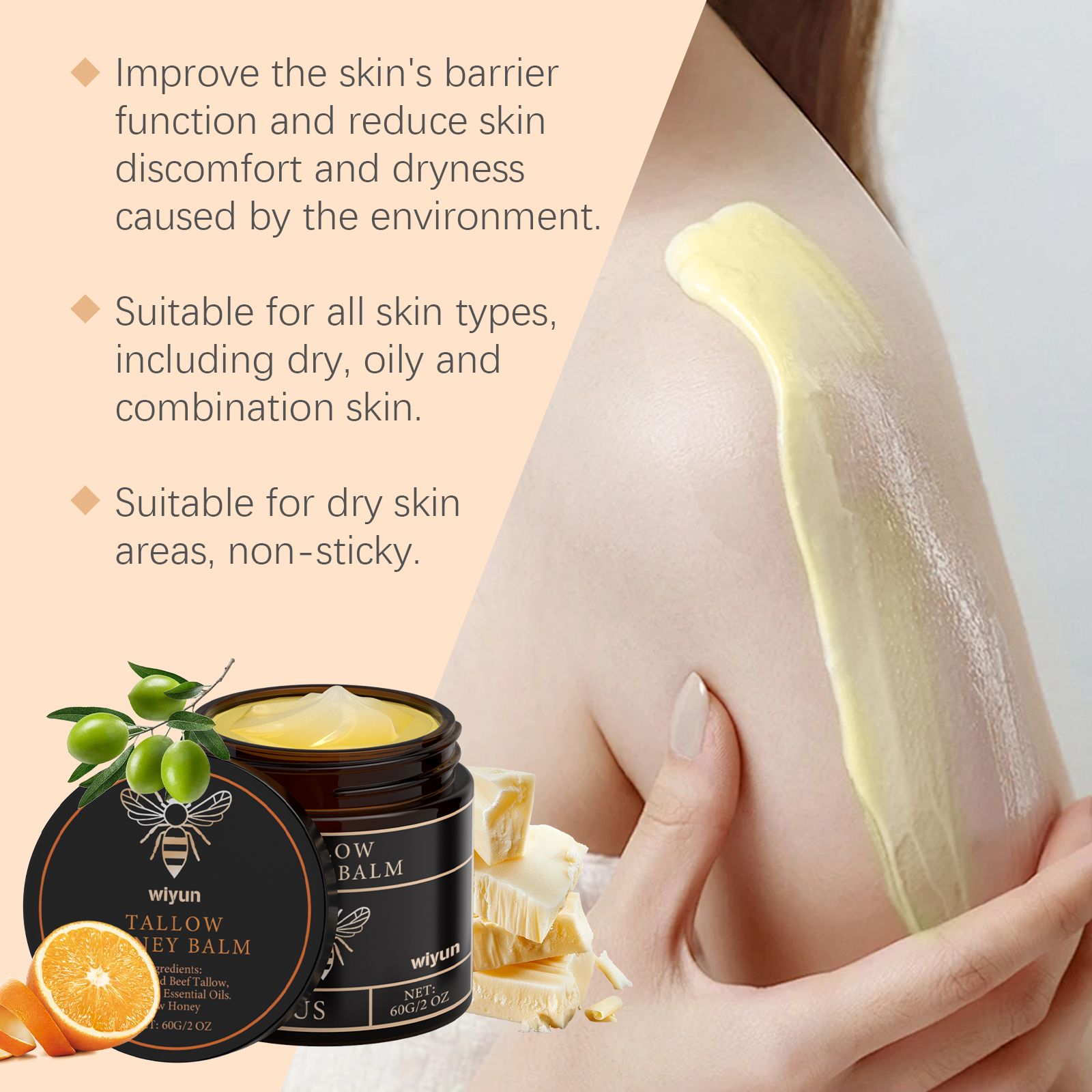 Organic Grass-fed Tallow Cream - Aglaonema Red recension och pris
