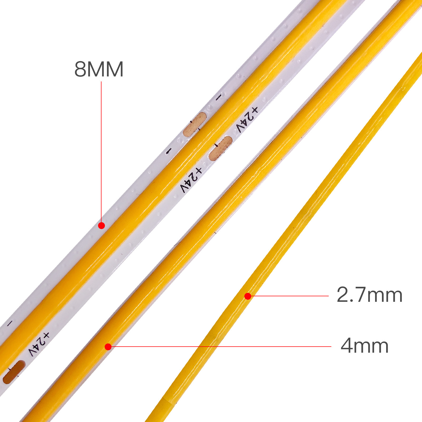 3mm 4mm 5mm Thin Slim COB Led  - Aglaonema Red recension och pris