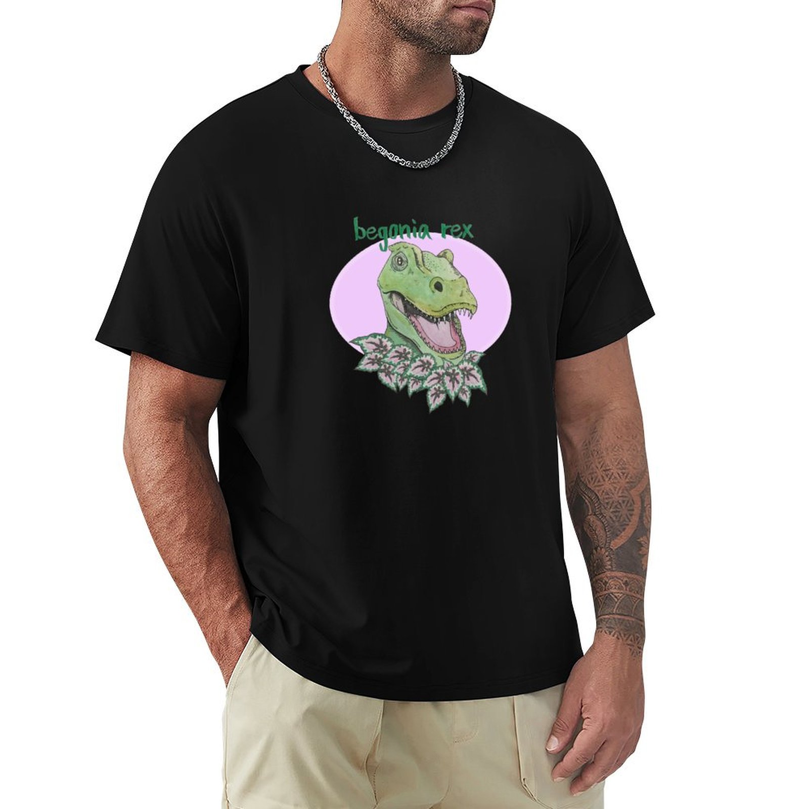 T rex begonia (pink) T-Shirt S - Begonia Rex recension och pris