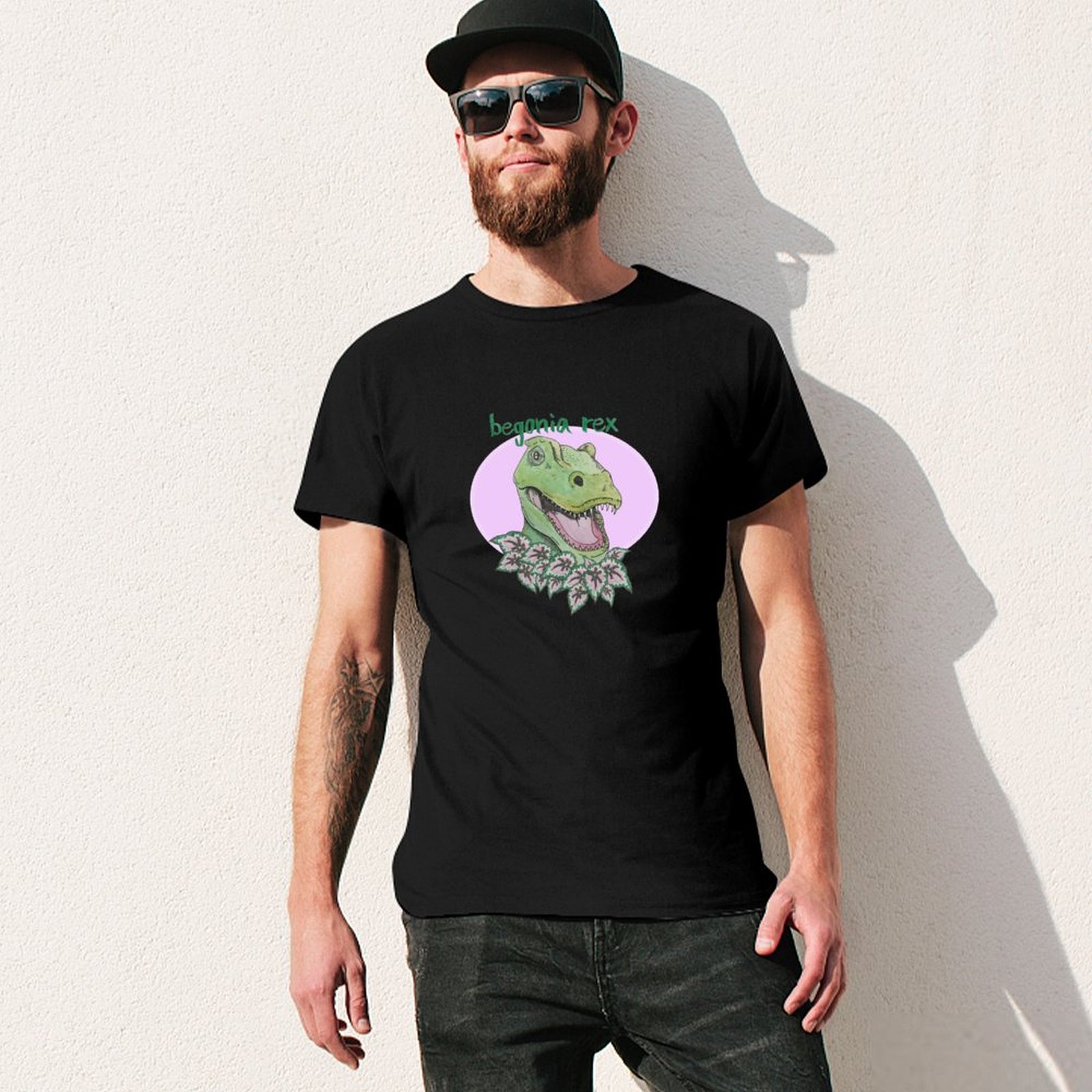 T rex begonia (pink) T-Shirt S - Begonia Rex recension och pris